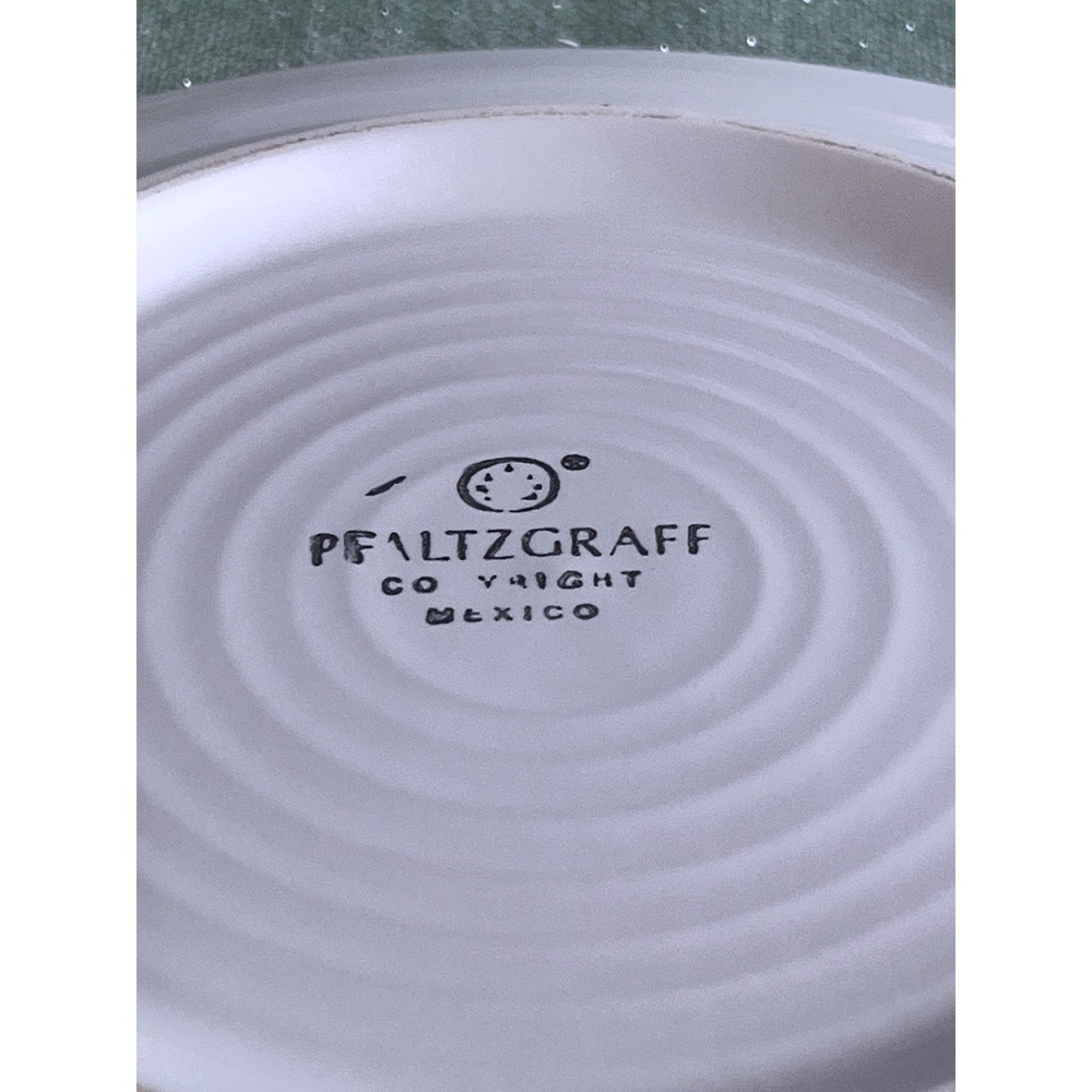 Super Rare Pfaltzgraff Mexico Dragonfly Salad Plates Set of 8 Blue White Vintage - Picture 3 of 5